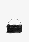 Acne Studios Micro Multipocket Leather Shoulder Bag In Black