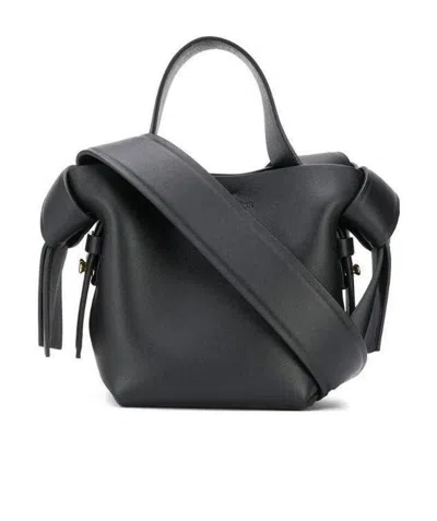 ACNE STUDIOS ACNE STUDIOS MUSUBI LOGO EMBOSSED MICRO TOTE BAG