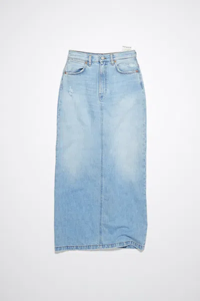 Acne Studios Mid-length Denim Skirt In Light Blue