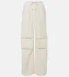 Acne Studios Off-white Relaxed Fit Trousers In White