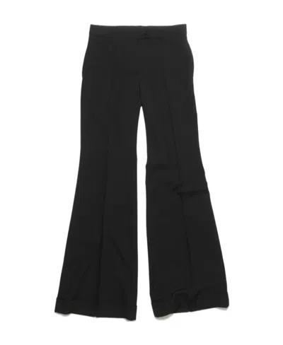 Acne Studios High-waisted Trousers In Black