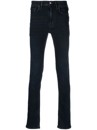 Acne Studios Mid-rise Slim-fit Jeans In Blue