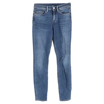 Acne Studios Mid-rise Slim-fit Jeans In Blue Cotton