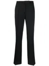 Acne Studios Mid-rise Tailored Trousers In Black