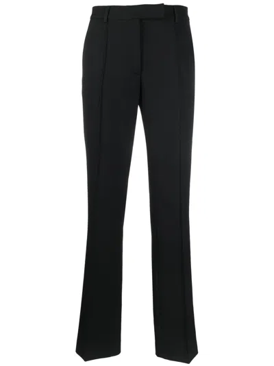 Acne Studios Mid-rise Tailored Trousers In Black