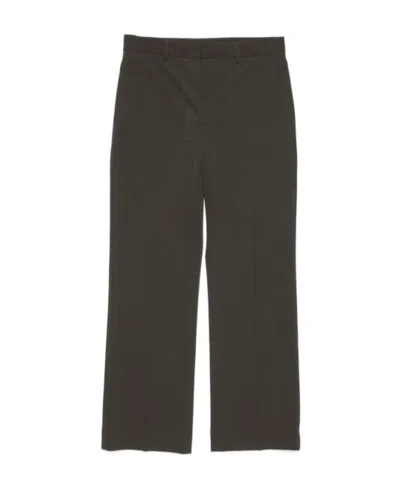 Acne Studios Mid-rise Tailored Trousers In Brown