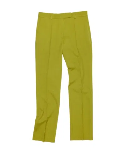 Acne Studios Mid-rise Tailored Trousers In Green