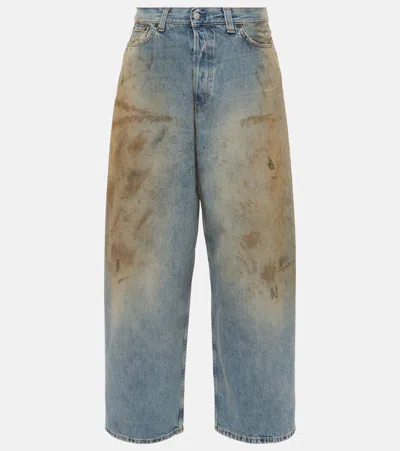 Acne Studios Mid-rise Wide-leg Jeans In Blue