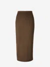 Acne Studios Midi Skirt In Brown