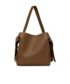 Acne Studios Mini Musubi Leather Top Handle Bag In Brown