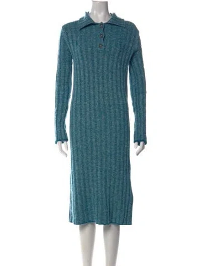Pre-owned Acne Studios Midi Length Dress In Blue