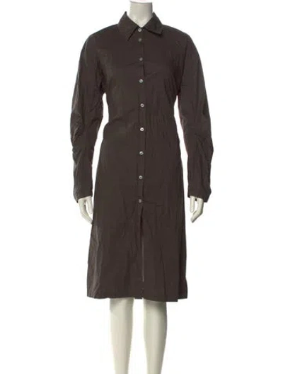 Pre-owned Acne Studios Midi Length Dress In Brown