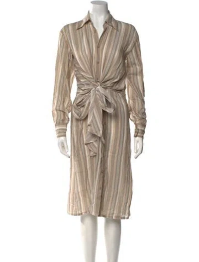 Pre-owned Acne Studios Midi Length Dress In Neutral