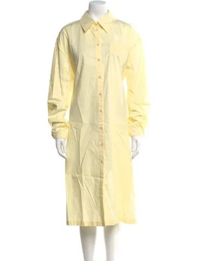 Pre-owned Acne Studios Midi Length Dress W/ Tags In Yellow