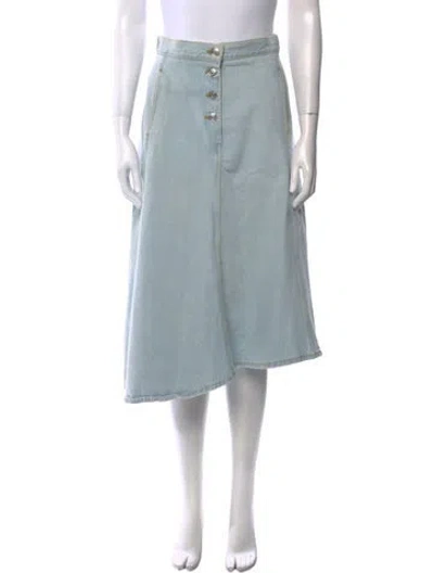 Pre-owned Acne Studios Midi Length Skirt In Blue