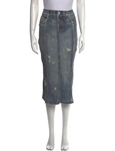 Pre-owned Acne Studios Midi Length Skirt In Blue