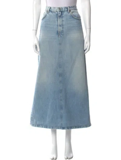 Pre-owned Acne Studios Midi Length Skirt In Blue