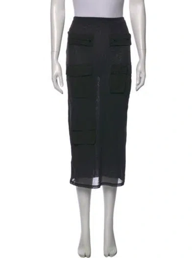 Pre-owned Acne Studios Midi Length Skirt In Blue