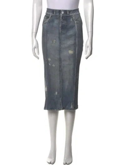 Pre-owned Acne Studios Midi Length Skirt In Blue