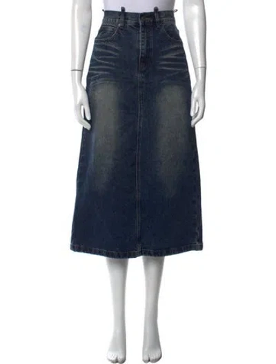 Pre-owned Acne Studios Midi Length Skirt In Blue