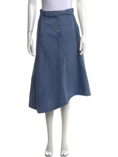 Pre-owned Acne Studios Midi Length Skirt In Blue