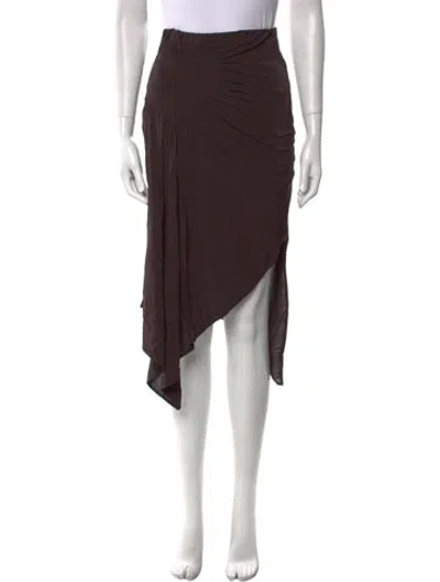 Pre-owned Acne Studios Midi Length Skirt In Brown