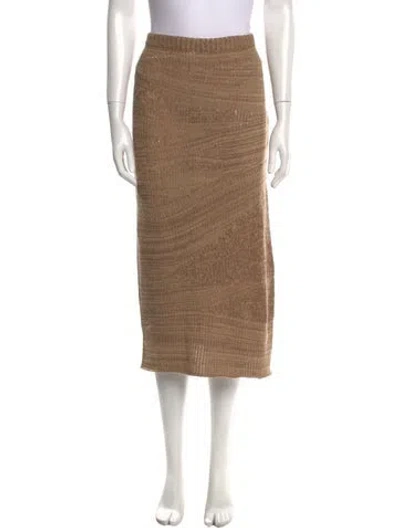 Pre-owned Acne Studios Midi Length Skirt In Brown