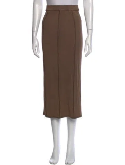 Pre-owned Acne Studios Midi Length Skirt In Brown
