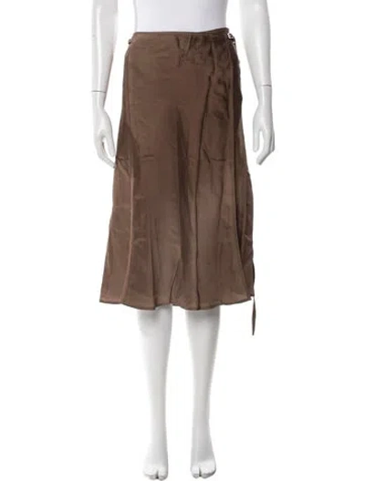 Pre-owned Acne Studios Midi Length Skirt In Brown