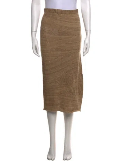Pre-owned Acne Studios Midi Length Skirt In Brown