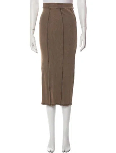 Pre-owned Acne Studios Midi Length Skirt In Brown