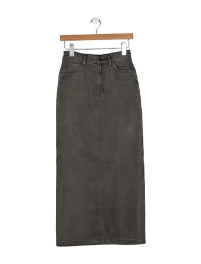 Pre-owned Acne Studios Midi Length Skirt In Gray