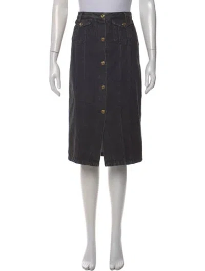 Pre-owned Acne Studios Midi Length Skirt In Gray