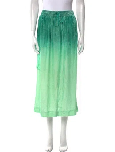 Pre-owned Acne Studios Midi Length Skirt In Green