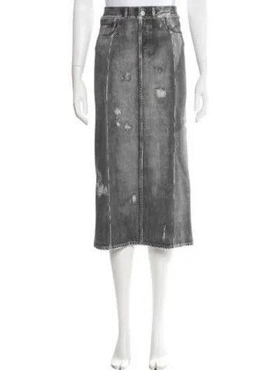 Pre-owned Acne Studios Midi Length Skirt In Grey