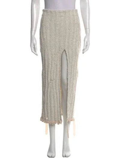 Pre-owned Acne Studios Midi Length Skirt In Neutral