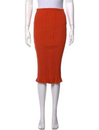 Pre-owned Acne Studios Midi Length Skirt In Orange