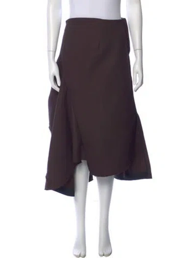 Pre-owned Acne Studios Midi Length Skirt In Purple