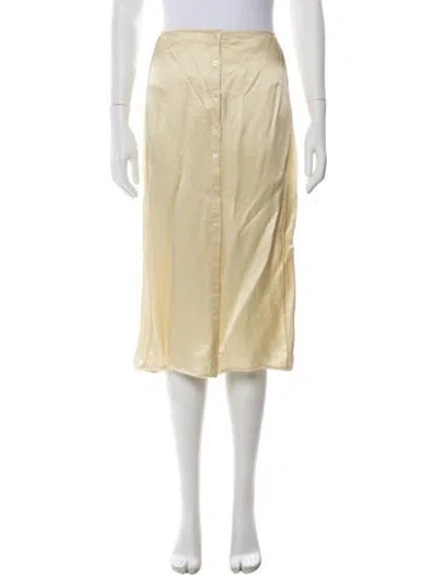 Pre-owned Acne Studios Midi Length Skirt In Yellow