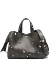 Acne Studios Midi Musubi Leather Tote Bag In Brown