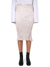 Acne Studios Chic Midi Skirt For Women In Beige