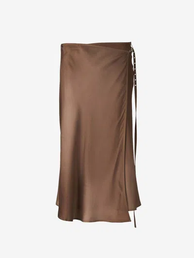 ACNE STUDIOS ACNE STUDIOS MIDI WRAP SKIRT