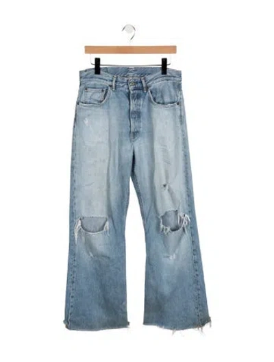 Pre-owned Acne Studios Mid-rise Flared Jeans In Blue