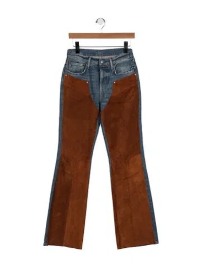 Pre-owned Acne Studios Mid-rise Flared Jeans In Blue