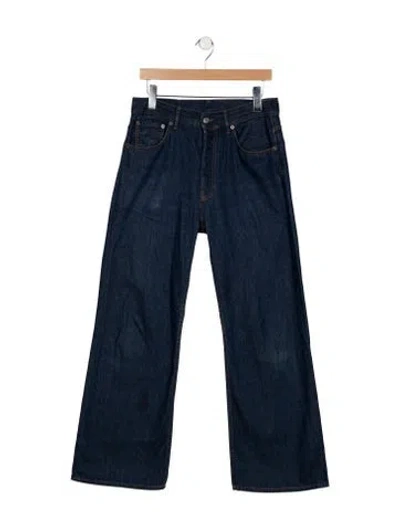 Pre-owned Acne Studios Mid-rise Flared Jeans In Blue