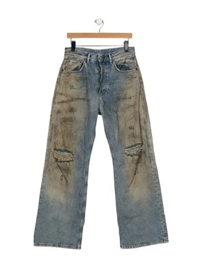 Pre-owned Acne Studios Mid-rise Flared Jeans In Blue