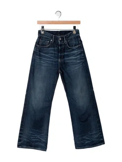 Pre-owned Acne Studios Mid-rise Flared Jeans In Blue
