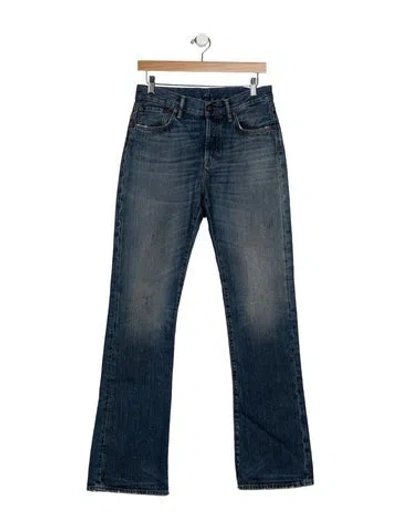 Pre-owned Acne Studios Mid-rise Flared Jeans In Blue