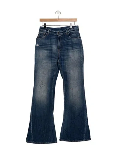 Pre-owned Acne Studios Mid-rise Flared Jeans In Blue