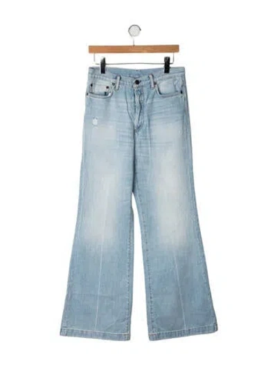 Pre-owned Acne Studios Mid-rise Flared Jeans In Blue